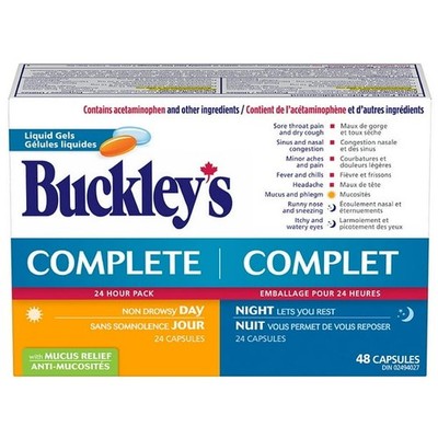 Buckley's - Complete 24-Hour Pack Day & Night (48 Capsules)