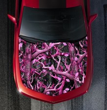 Obliteration Pink Camo Vinyl Graphic Decal Hood Wrap For Truck Or Car