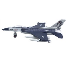 1/100 Lights&Sound Pull Back F16 Jet Aircraft Alloy Fighter Aircraft Plane Model