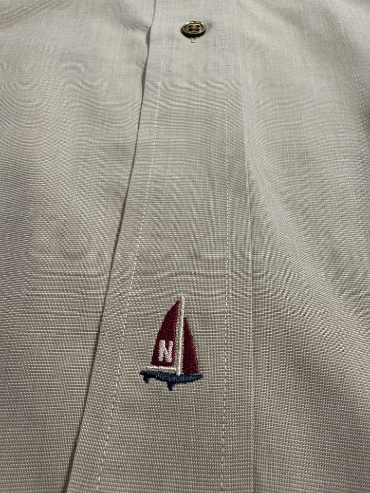 Camisa de vestir Nordstrom 16.5 34 color caqui tostado manga larga algodón para hombre Foto 4 de 4