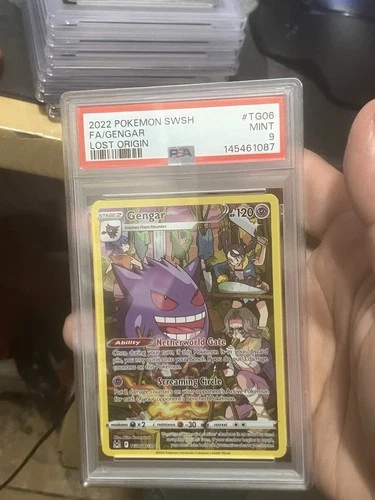 PSA 9 Gengar TG06/TG30 Pokemon Sword Shield Lost Origin Trainer Gallery Full Art