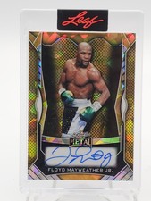 FLOYD MAYWEATHER JR 2025 LEAF METAL GOLD CRYSTAL AUTO #MA-FM1 1/1 Q3474