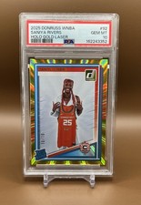 2025 Donruss WNBA Saniya Rivers Holo Gold Laser 10/10 PSA 10 Pop 1