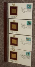 FDC Creatures of the Sea– 10/3/1990 Four 25 cent Issues PCS Golden Commemorative