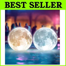 Full Moon Floating Lights - Rechargeable Swimming Pool Decor