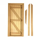 Dolls House English Ledged & Braced Door (TC6070) - 1:12 Scale Miniatures | M...