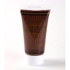 MEHRON WOLFMAN BROWN FANTASY F-X FACE PAINT CREAM BASED MAKEUP 1 fl. oz. 30 ml. 