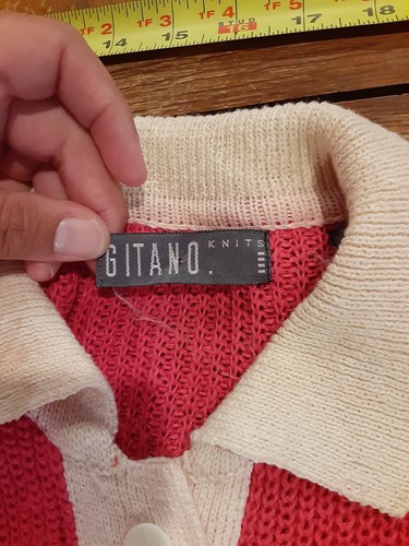 Gitano Collared Polo Sweatshirt Size Medium Pink Womens Jumper Vintage #S106/107 - Picture 2 of 4
