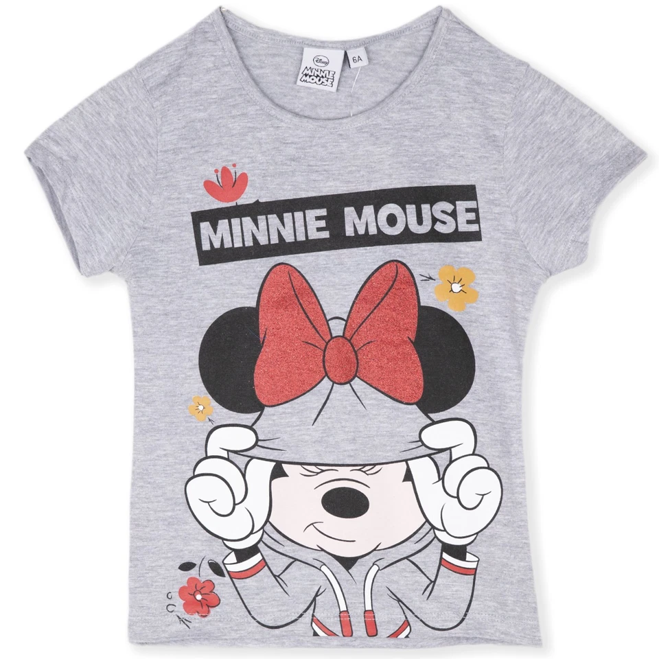 T-Shirt Officiel Imprimé Disney Minnie Mouse Fille De 3 À 8 Ans 0898 - Photo 1/1