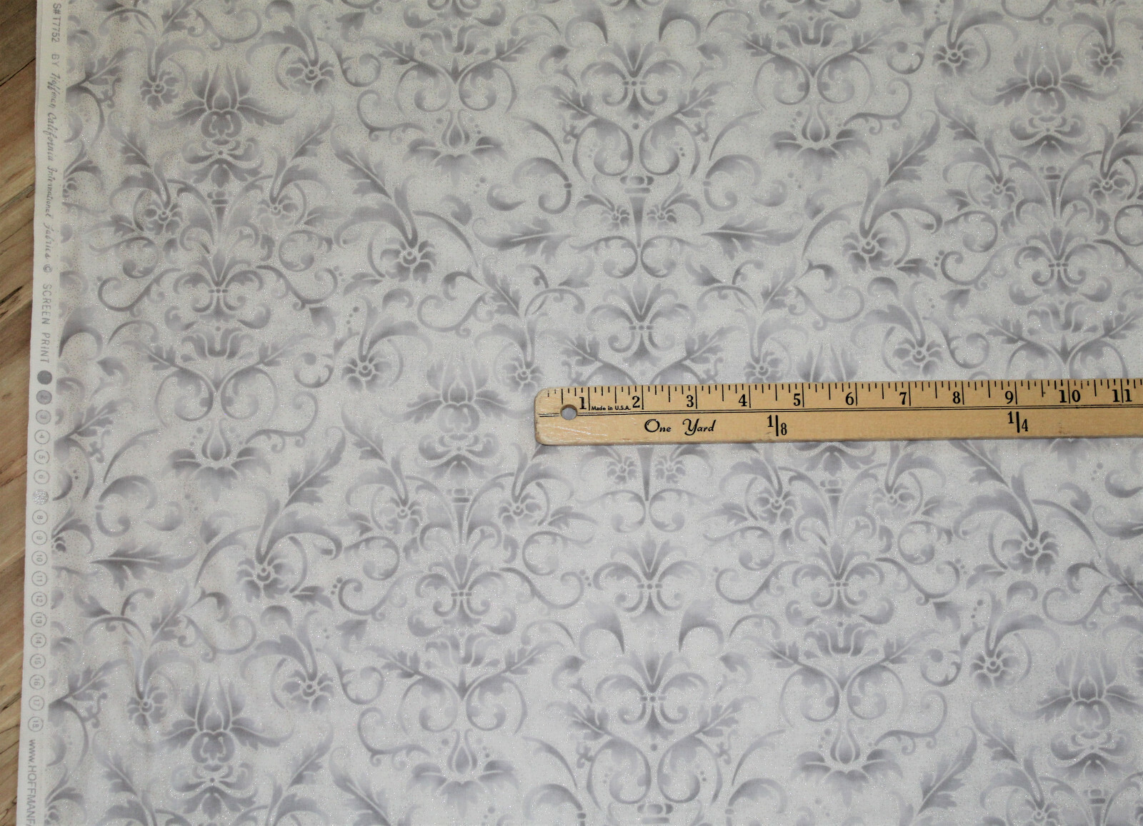 Joyful Traditions ICE Damask Christmas Fabric 1/2 Yard #7752-176 | eBay