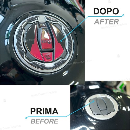 Adesivi 3D Protezioni Tappo Serbatoio Compatibili Kawasaki Ninja 1000 SX 2023 - Imagen 3 de 5