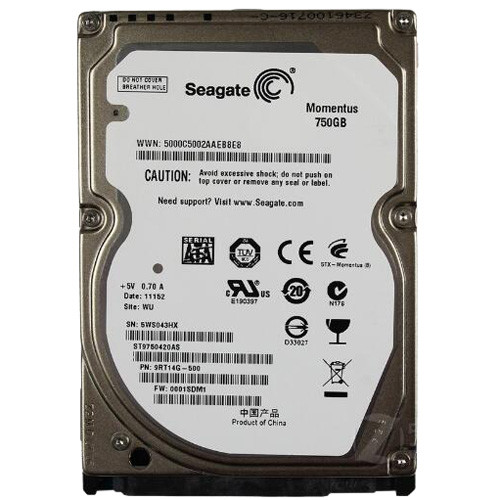 Seagate 750GB ST9750420AS 7200RPM 16MB SATA 2.5" Laptop HDD Hard Disk Drive - Picture 1 of 4