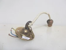 Antique Brass Ceiling Light Holder Hook Hanger Bracket Rose Old Vintage 3"W