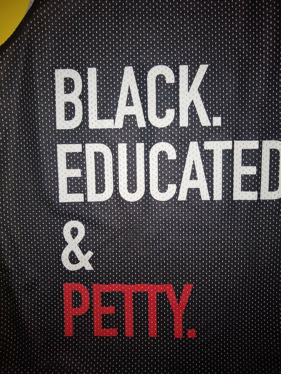 Black Educated Petty Jersey Size Medium (Rare) Lives blm Unisex