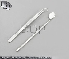 Kit dental pinzas diseccionantes espejo dental placa sarro PR-233