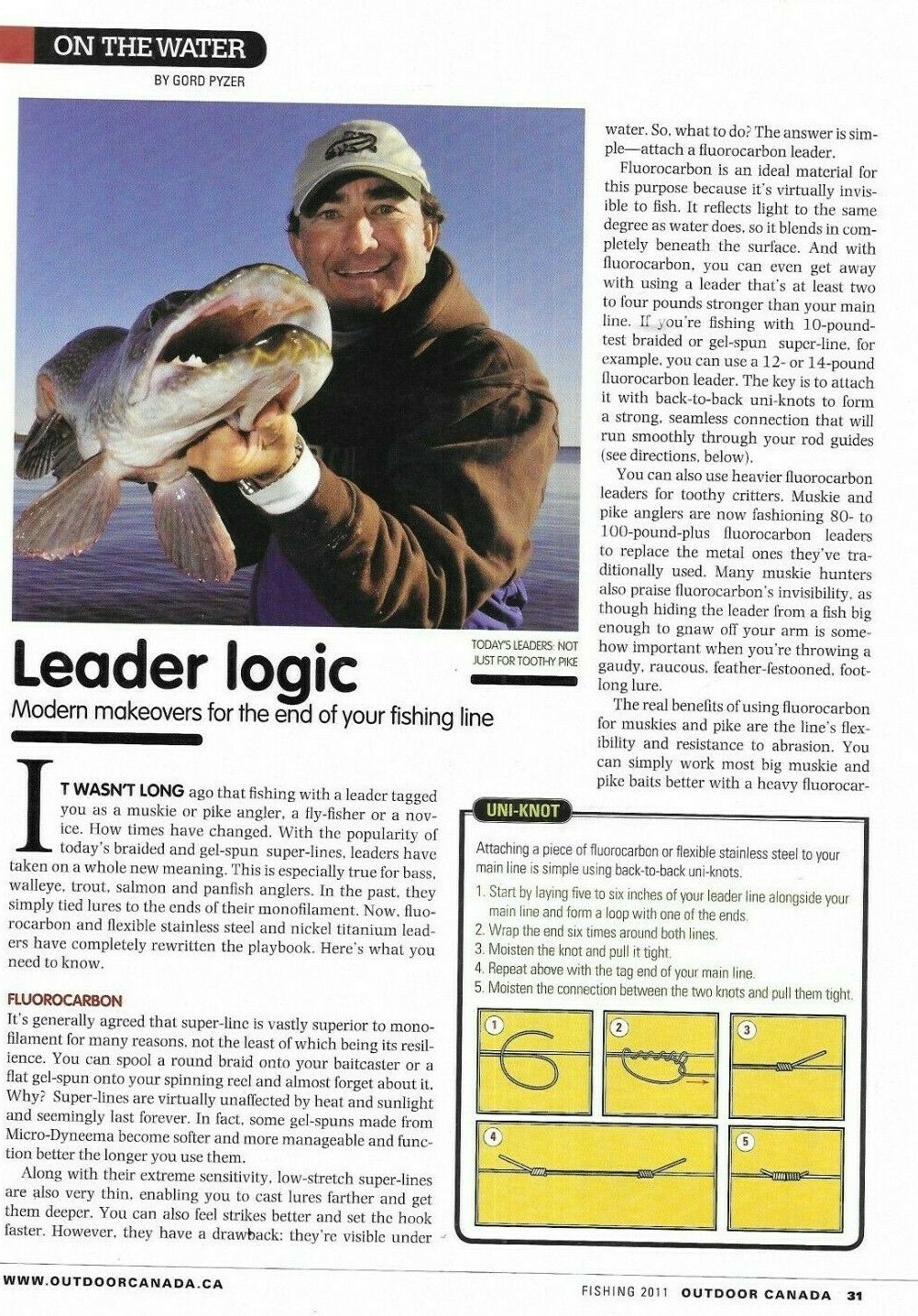 Outdoor Canada Fishing Magazine 30 Ultimate Best Water Hot Spots Top