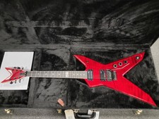 Dean Usa Dime Rebel Flame Top, Trans Red W/ Hard Case