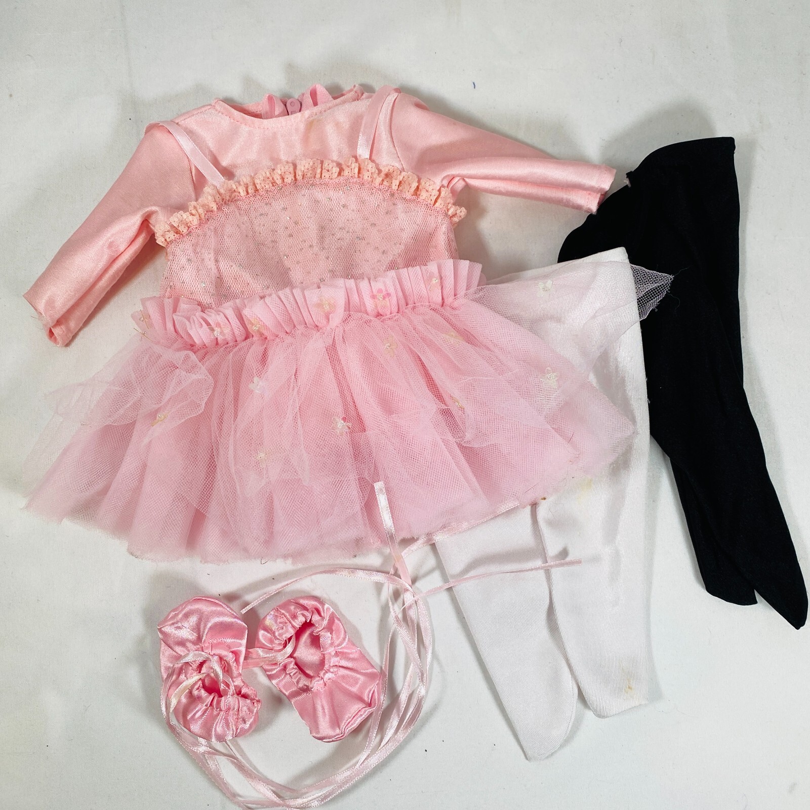Pink Ballet Dress, Slippers, & Tights Set for 15