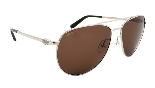Salvatore Ferragamo SF157S-045 60mm New Sunglasses Salvatore Ferragamo SF157S Sunglasses Dark Gunmetal / Blue  main image 4