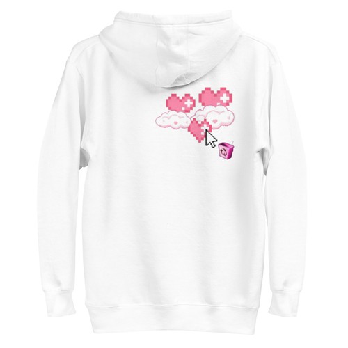 Pixel Heart Hoodie Pink - Picture 2 of 10