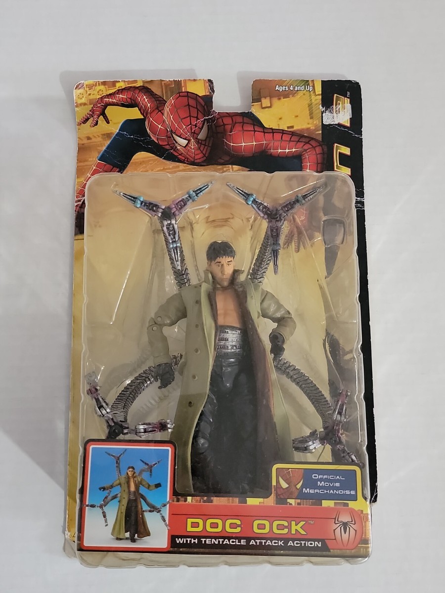 NEW IN BOX 2004 Spider-Man 2 Doc Ock with Tentacle Attack Action