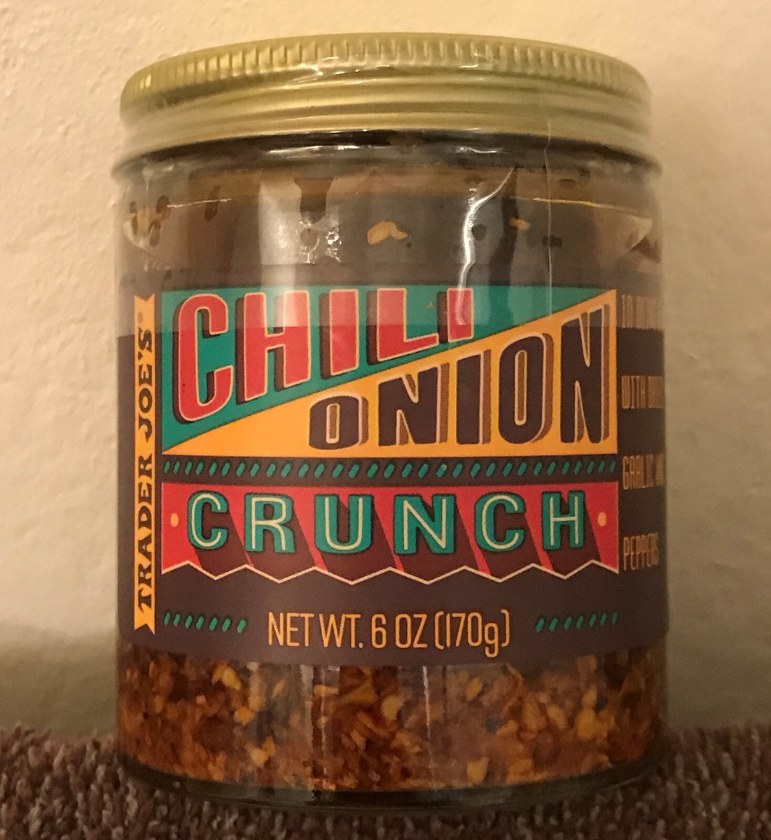 Chili Onion Crunch Authentic 6oz (170g) exclusive Trader Joe's