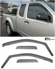 EOS Visors For 05-21 Nissan Frontier King Cab IN-CHANNEL Side Window Rain Guards