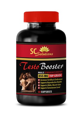 MUSCLE GROWTH PROMOTER - TESTO BOOSTER 855Mg - 1 Bottle 60 Capsules