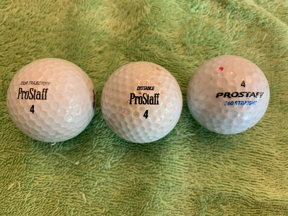 3 WILSON Golf Balls #4 PROSTAFF 360 Straight, PROSTAFF