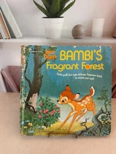 Vintage Disney Bambis Fragrant Forest Scratch and Sniff 1975 Hardcover Book