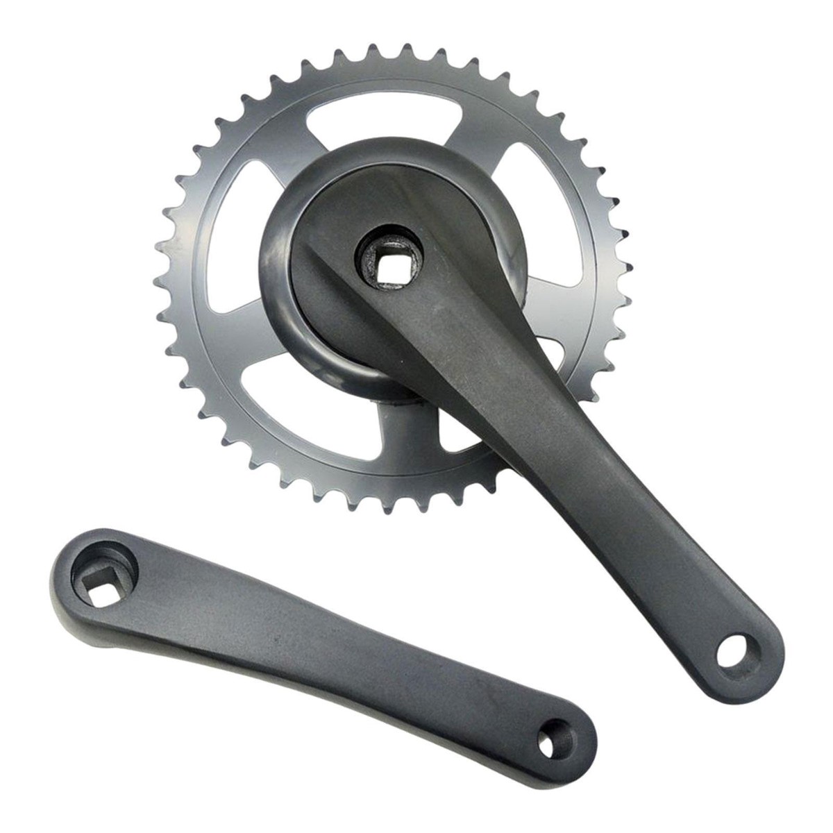 Folding Bike Crankset Single Speed Crankset 170mm with 42T Chainring Crank  Arm