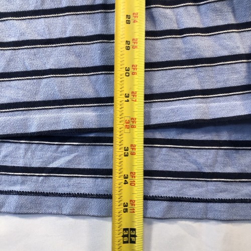 Polo Ralph Lauren Shirt Adult 2XL Light Blue Striped Pony Rugby Cotton Men's VTG - Picture 11 of 12