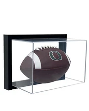 Framed Acrylic Wall Mount Full Sized Football Display UV Protecting Secure Mount