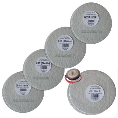 5x Filterpads 000 steril 2x Pack für das Better Brew MK4 Weinfilter Homebrew