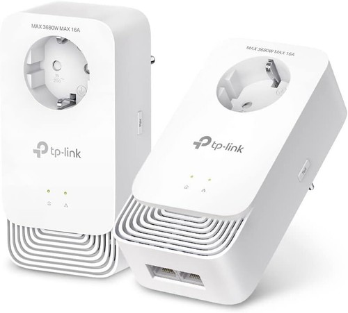 2x TP-Link PG2400P Kit Powerline Adapter G.hn2400 Gigabit Ethernet Wandsteckdose - Afbeelding 2 van 8