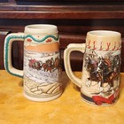2 Budweiser Steins 1986 "Series" n 1996 American Homestead  vgc — photo 6