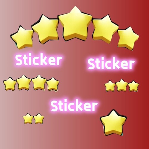 Mono Sticker-poly-Go Sticker,1 2 star,3 star,4 star,5 star,Set 1-18
