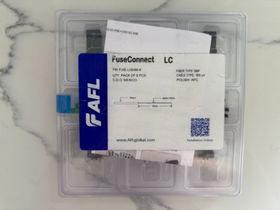 AFL FuseConnect Fiber Optic Fusion Splice connector LC APC SM LC9SMA-6 ...