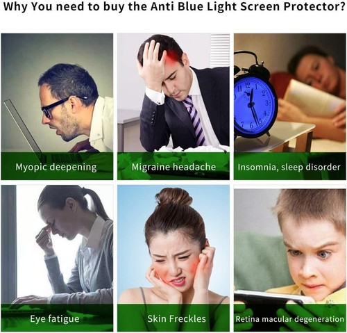 Anti Blue Light Screen Protector Guard Shield For Samsung Galaxy Tab S7 FE - Picture 4 of 11