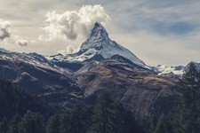 Landscape nature mountains switzerland matterhorn snowy Custom Gaming Mat Desk