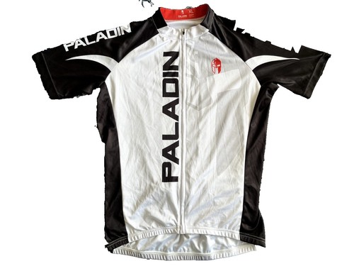 Maillot Cyclisme Homme Paladin, Manches Courtes, Noir/gris/blanc, Taille XL, Rare