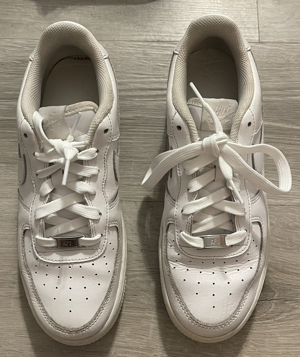 Size 7 Youth Or 9 Women's - Nike Air Force 1 Low White - 314192