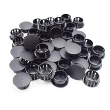 Black 3/4" Locking Hole Plugs w 7/8" Head50Pcs