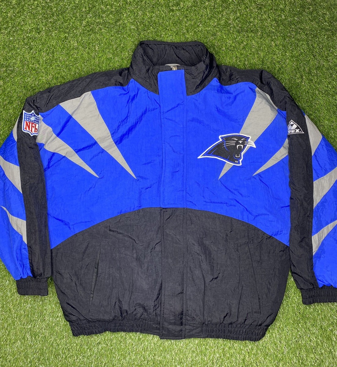 Vintage Carolina Panthers Puffer Full Zip Jacket ProLine