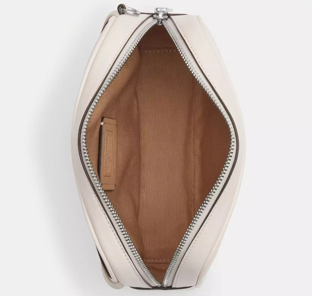 Coach Borsa Pace Argento Bianco Gesso Prezzo al pubblico consigliato $278 Tracolla CR136