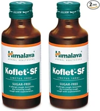 2 X Himalaya Koflet-SF Linctus | Manages Bronchitis & DRY Cough 100ML FREE SHIP