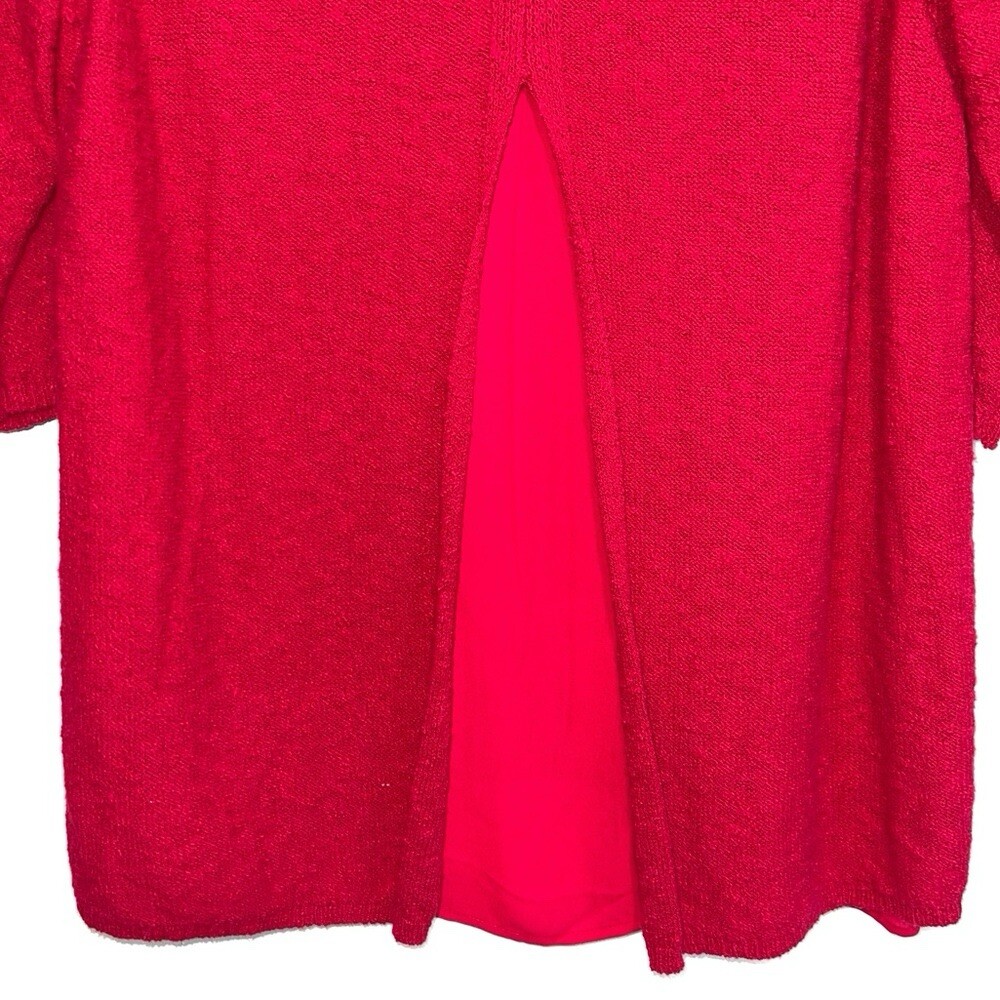 Two by Vince Camuto Solid Red Split Back V-neck K… - image 7