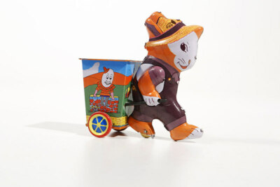 * Blechspielzeug HASE MITKARRE Osterhase Ostern °°Tin Toy °° 