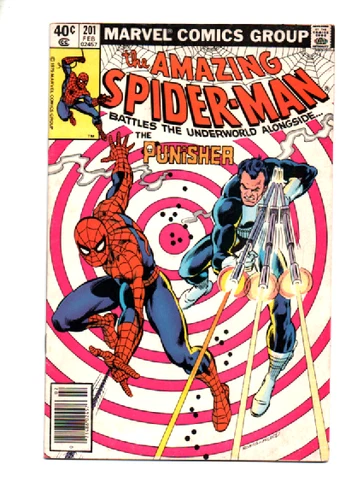 AMAZING SPIDER-MAN #201 FN+ 6.5 PUNISHER APP WOLFMAN/POLLARD