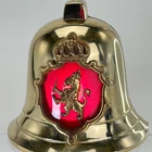 Vintage Stroh's Beer Lighted Sign Lion Crest Bell Part Display 1970s Advertising